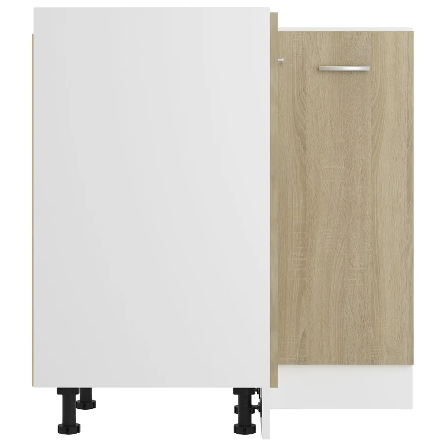 Armoire d'angle basse "Lyon" Chêne Sonoma 75,5 x 75,5 x 81,5 cm Bois d'ingénierie - 6