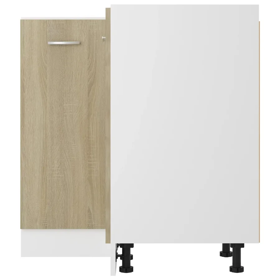 Armoire d'angle basse "Lyon" Chêne Sonoma 75,5 x 75,5 x 81,5 cm Bois d'ingénierie - 7
