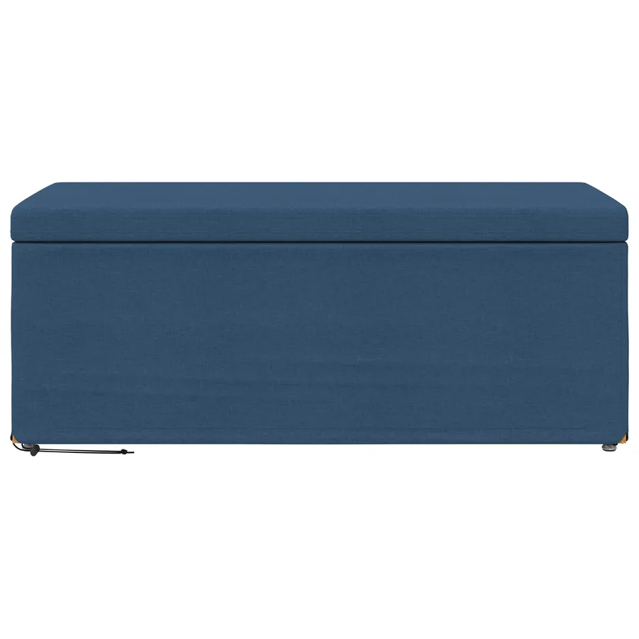 Tabouret Bleu 101 x 41 x 40 cm Tissu et bois stratifié - 4