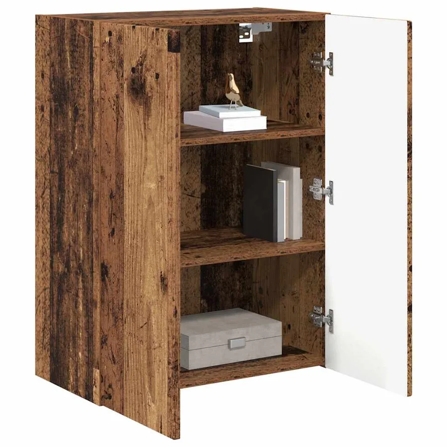 Meuble TV mural Bois Ancien 59,5 x 31 x 80 cm Bois d'ingénierie - 3