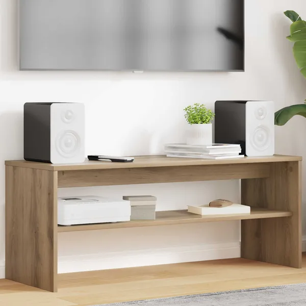 Meuble TV 100 x 35 x 40 cm Chêne artisanal Bois d'ingénierie