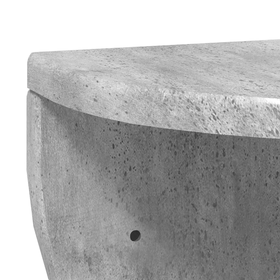 Étagère Murale Montage mural 2 pcs Gris béton 38 x 19 x 19 cm - 9
