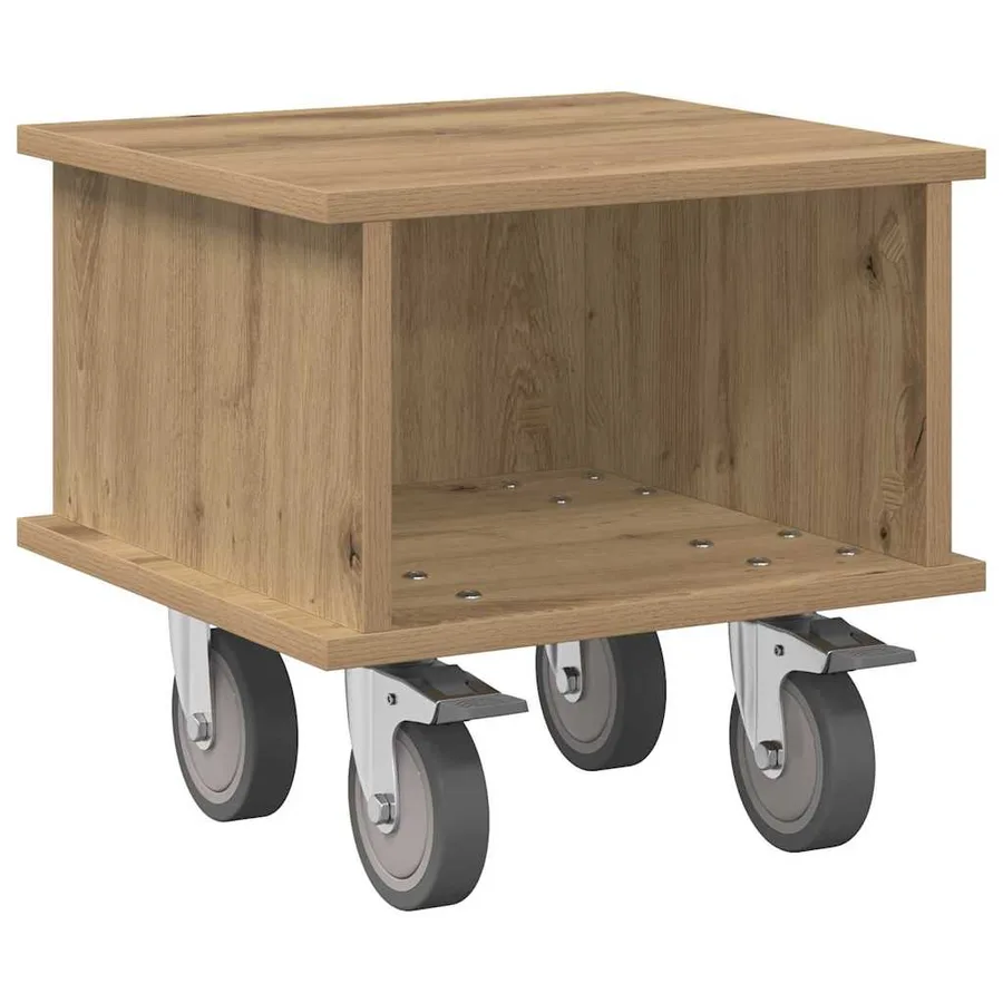 Meuble TV 37 x 35 x 35 cm Chêne artisanal Bois d'ingénierie - 2