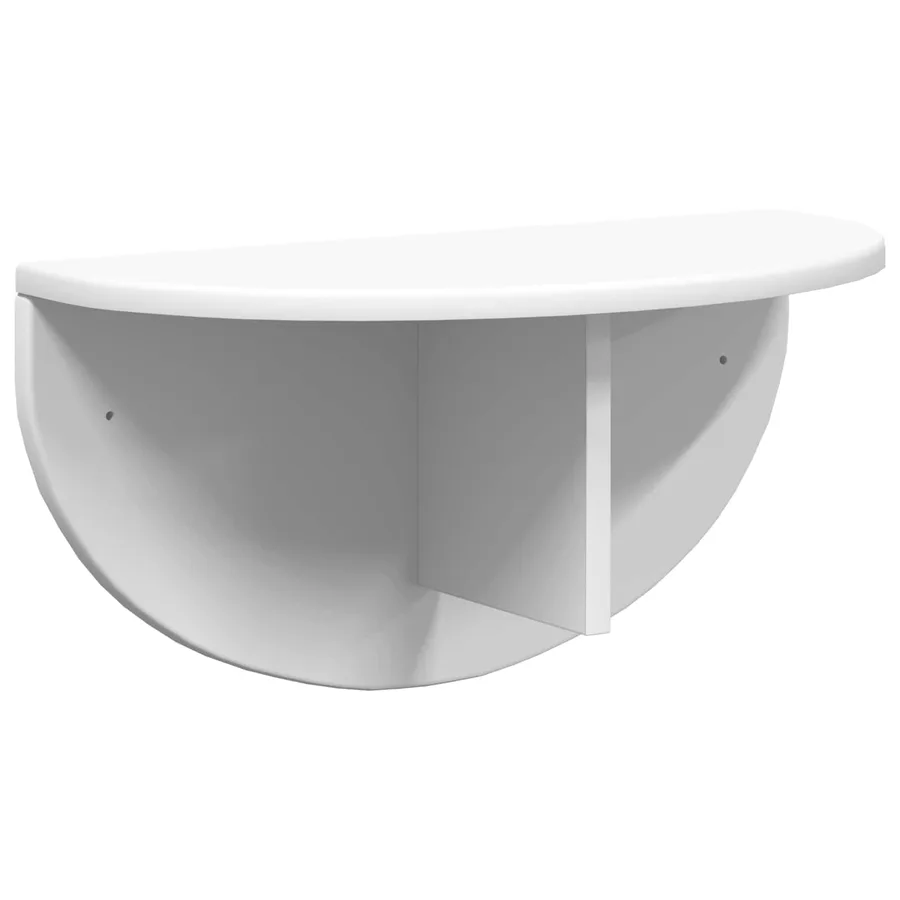 Étagère Murale 2 pcs Blanc 48 x 24 x 24 cm Bois d'ingénierie - 5