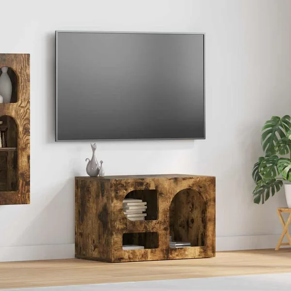 Meuble TV ELST 60 x 35 x 40 cm Chêne fumé Bois d'ingénierie