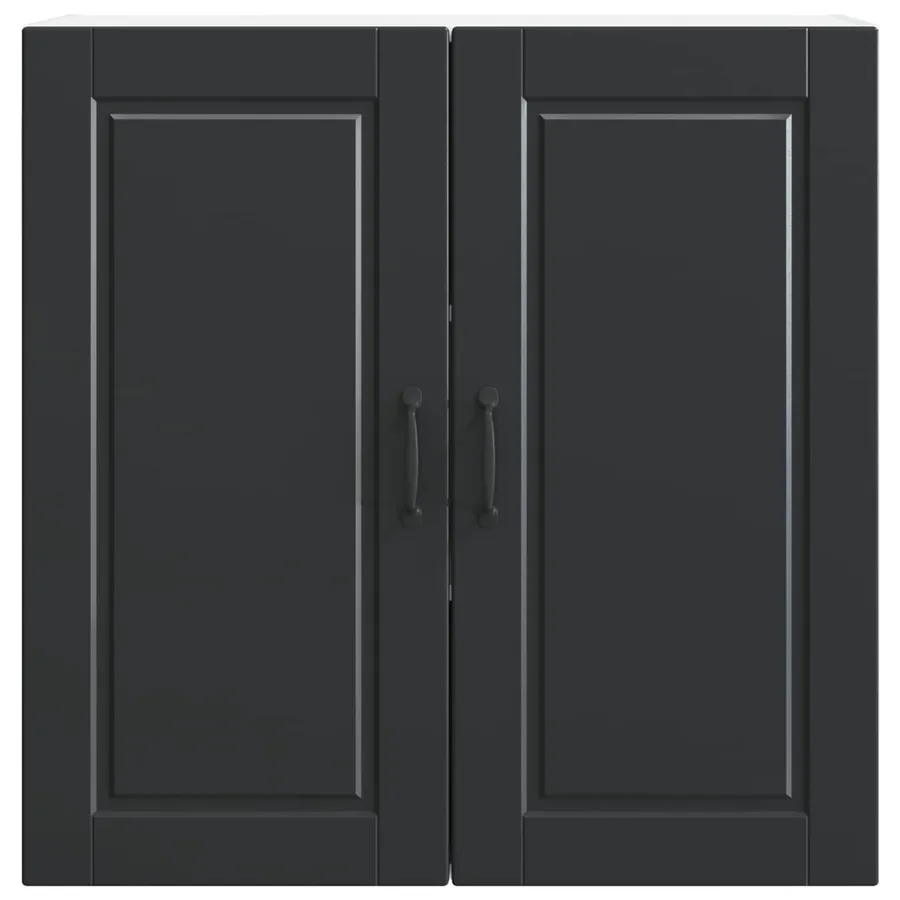 Meuble mural PORTO Noir 80 x 31 x 80 cm Bois d'ingénierie - 6