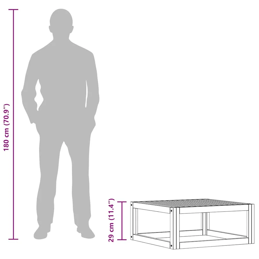Salon de jardin 3 pcs avec coussins Bois d'acacia solide - 18