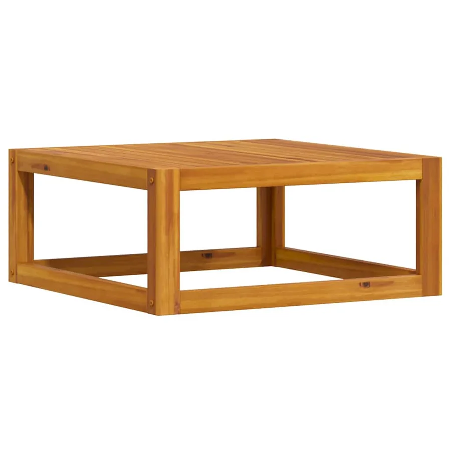 Salon de jardin 3 pcs avec coussins Bois d'acacia solide - 7