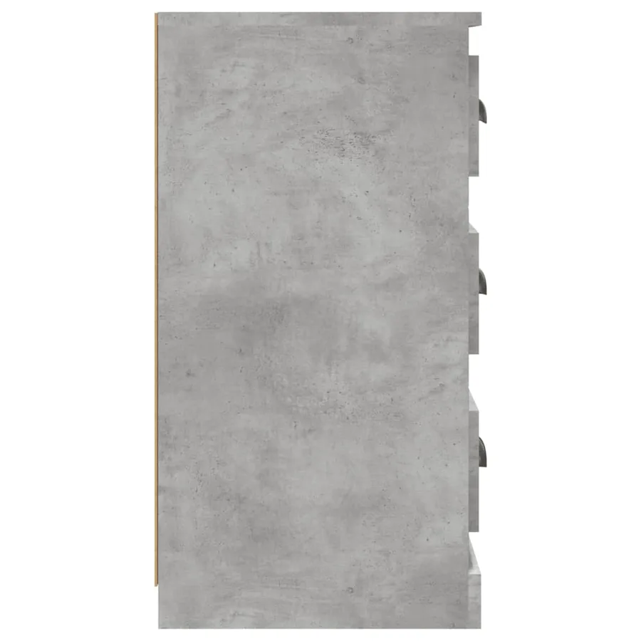 Buffet gris béton 70x35,5x67,5 cm bois d'ingénierie - 5