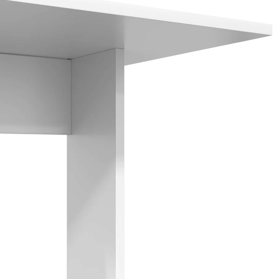 Table d'appoint Blanc 45 x 40 x 62,5 cm Bois d'ingénierie - 9