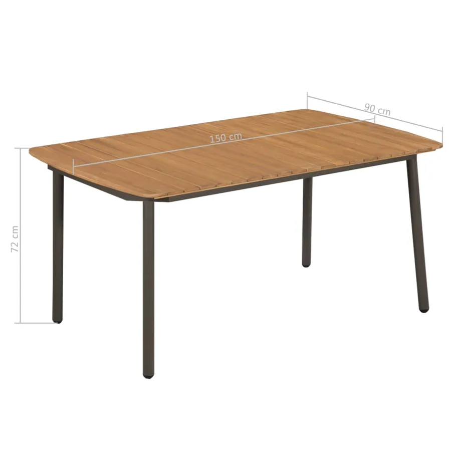 Ensemble à manger de jardin 7 pcs Résine tressée Noir - 9