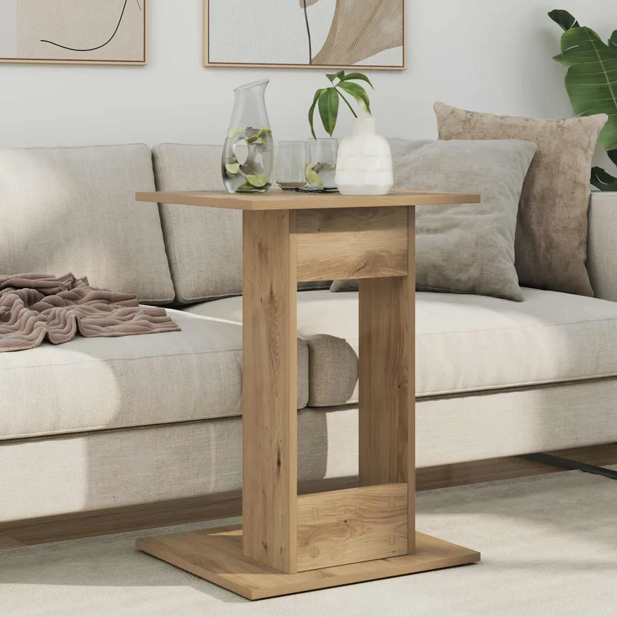 Table d'appoint Chêne artisanal 45 x 40 x 62,5 cm - 4