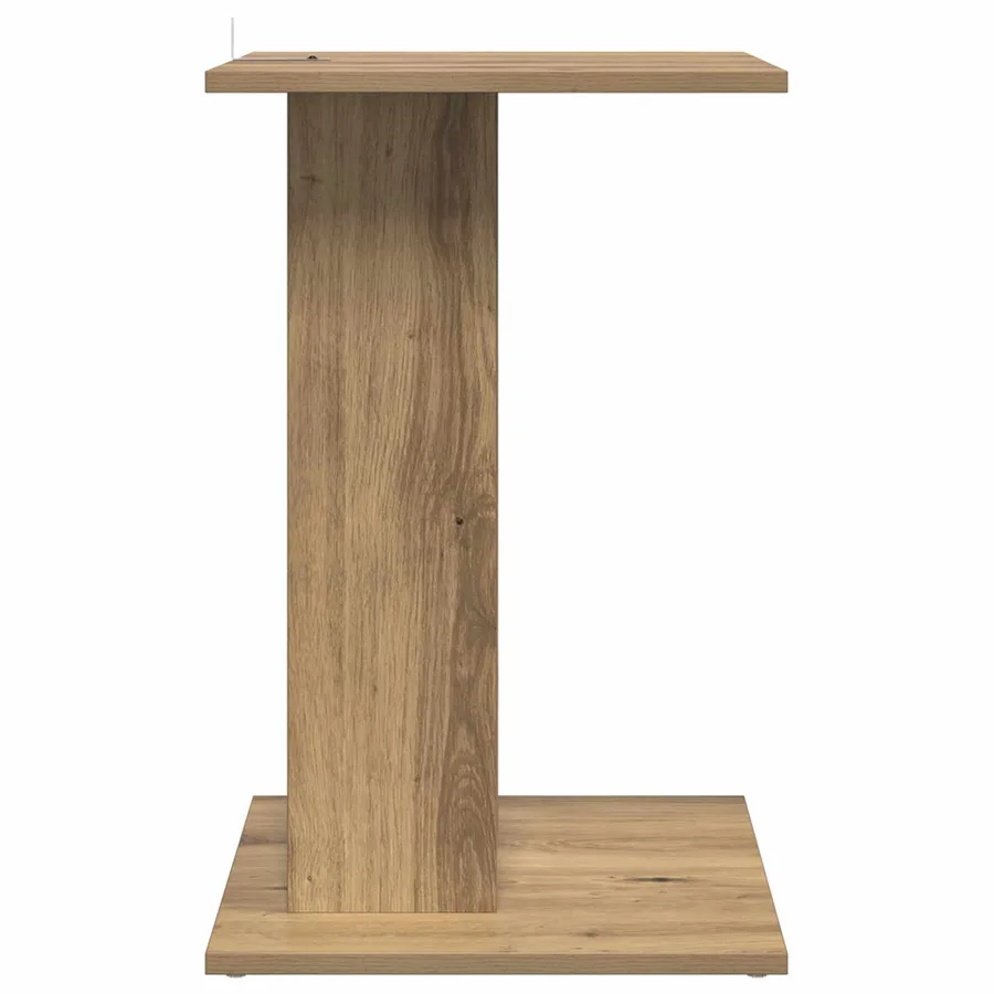 Table d'appoint Chêne artisanal 45 x 40 x 62,5 cm - 6