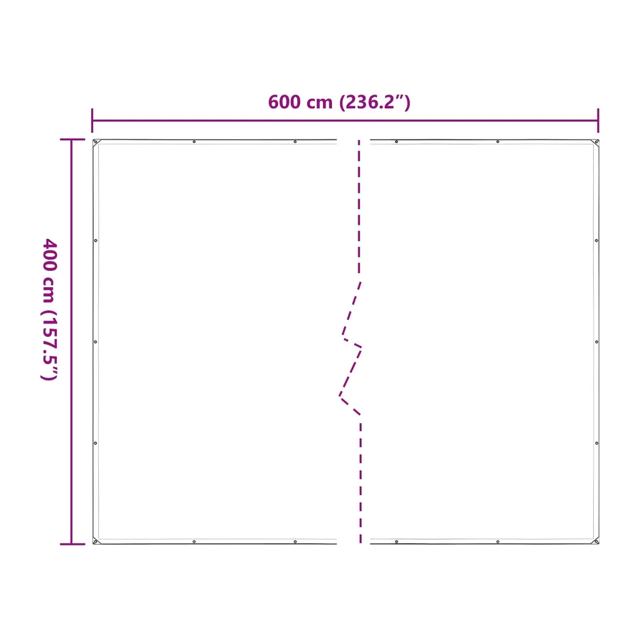 Couverture pour plantes Transparent 4 x 6 m PE - 10