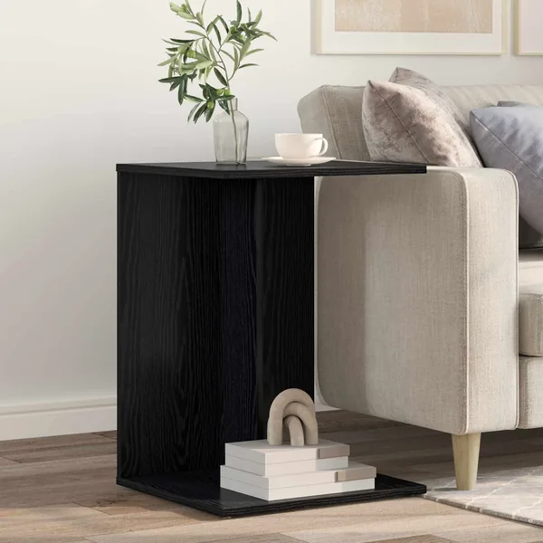 Table d'appoint Chêne noir 45 x 40 x 62,5 cm Bois d'ingénierie