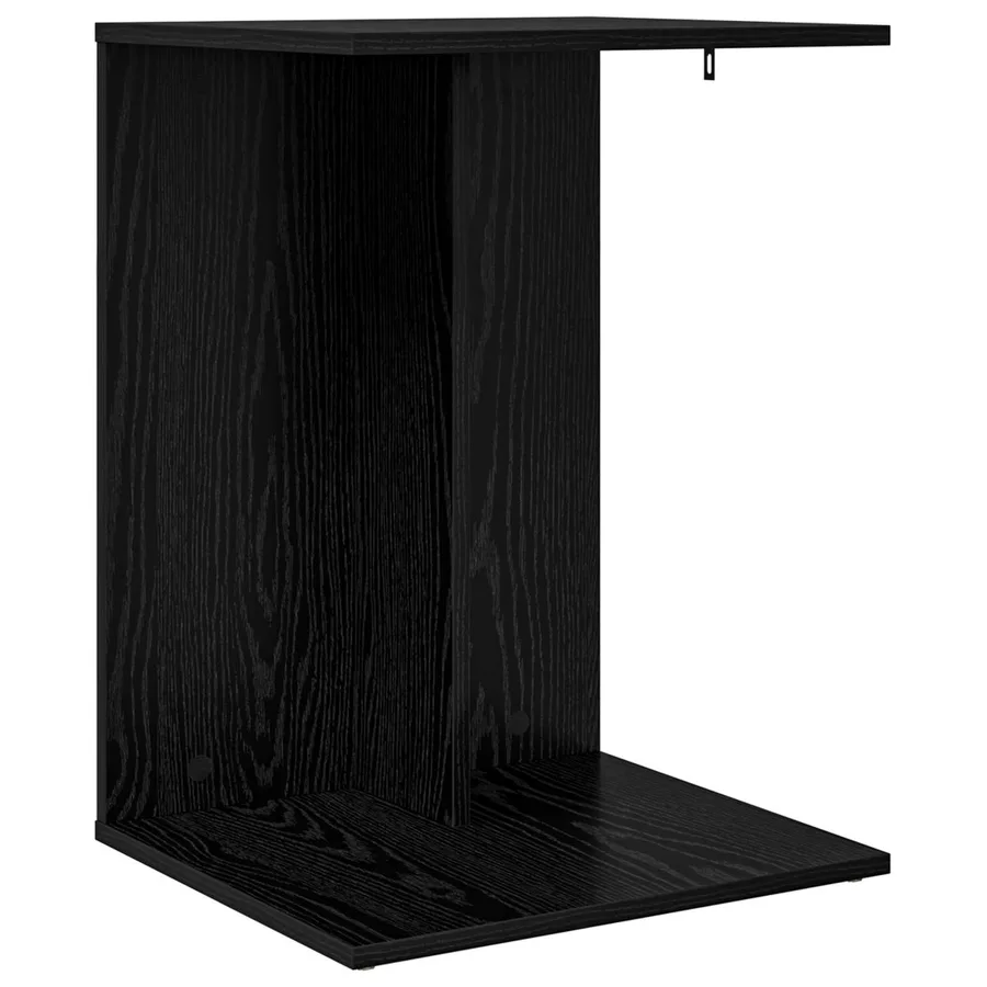 Table d'appoint Chêne noir 45 x 40 x 62,5 cm Bois d'ingénierie - 2