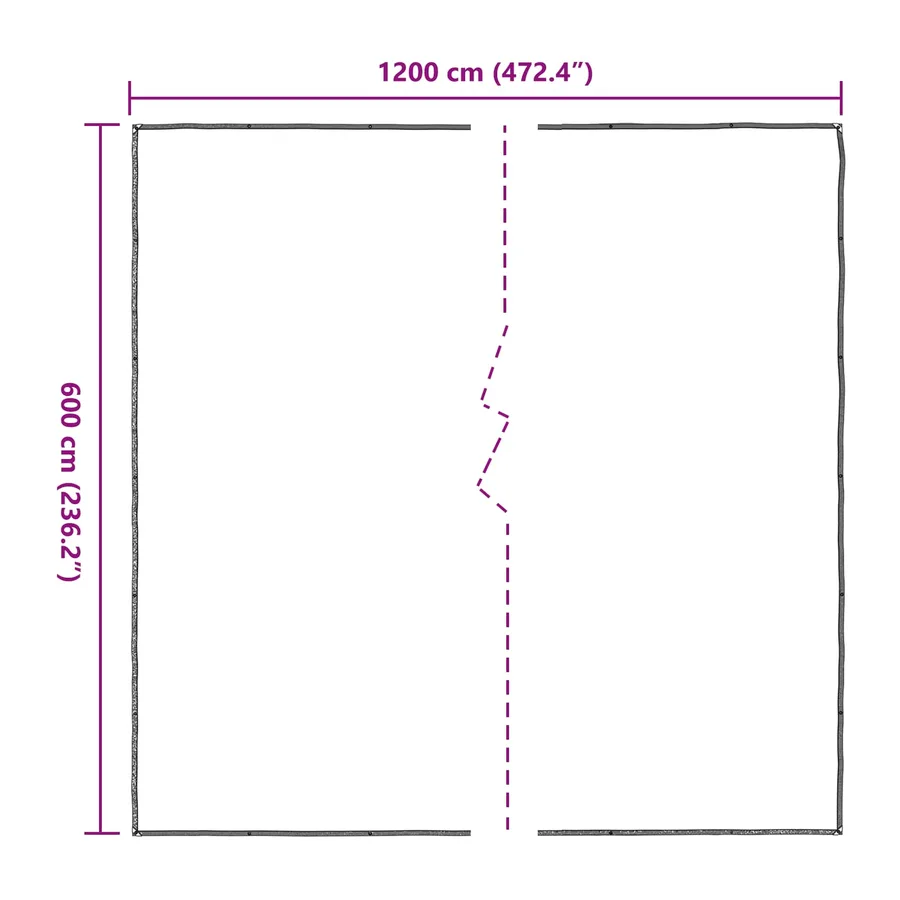 Couverture pour plantes Transparent 6 x 12 m PE - 10