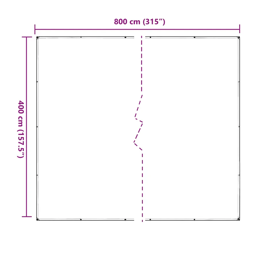 Couverture pour plantes Transparent 4 x 8 m PVC - 8