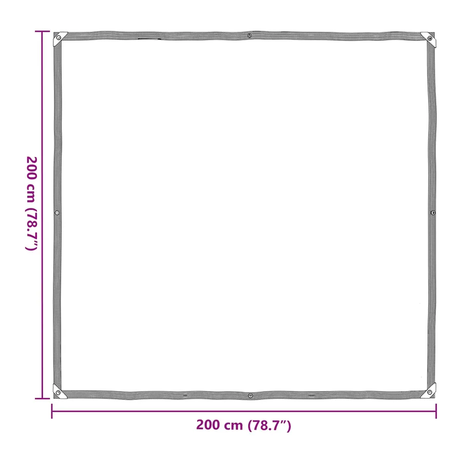 Couverture pour plantes Transparent 2 x 2 m PE - 11