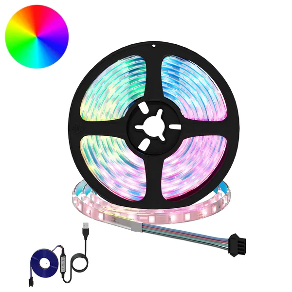 Bande LED 2 pcs Noir et Transparent 2300 mm Cuivre et plastique
