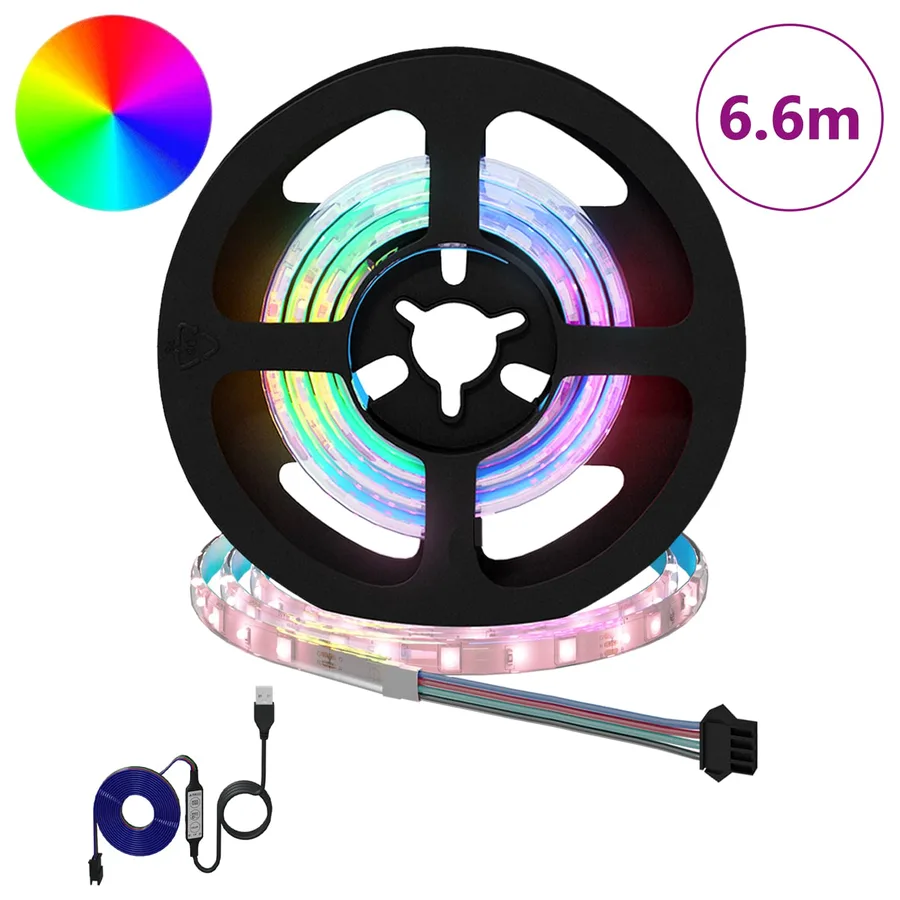 Bande LED 12 pcs Noir et Transparent 550 mm Cuivre et plastique - 2