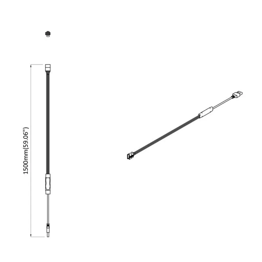 Bande LED 12 pcs Noir et Transparent 550 mm Cuivre et plastique - 8