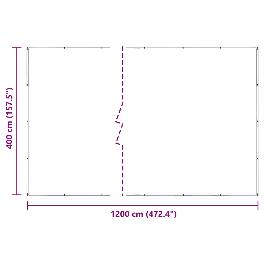Couverture pour plantes Transparent 4 x 12 m PVC - 10