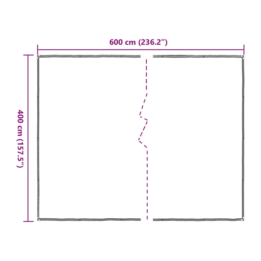 Couverture pour plantes Transparent 4 x 6 m PE - 10