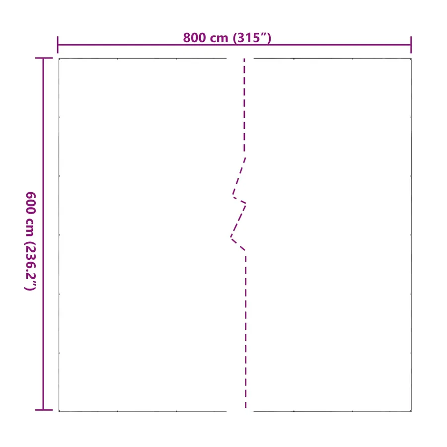 Couverture pour plantes Transparent 6 x 8 m PVC - 10