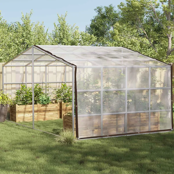 Couverture pour plantes Transparent 4 x 4 m PE