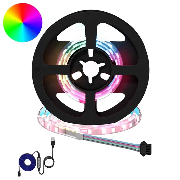 Bande LED 2 pcs Noir et Transparent 350 mm Cuivre et plastique