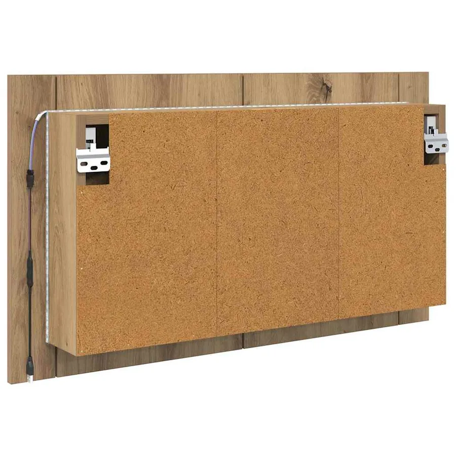 Armoire Miroir de Salle de Bain Chêne artisanal 80 x 12 x 45 cm - 10