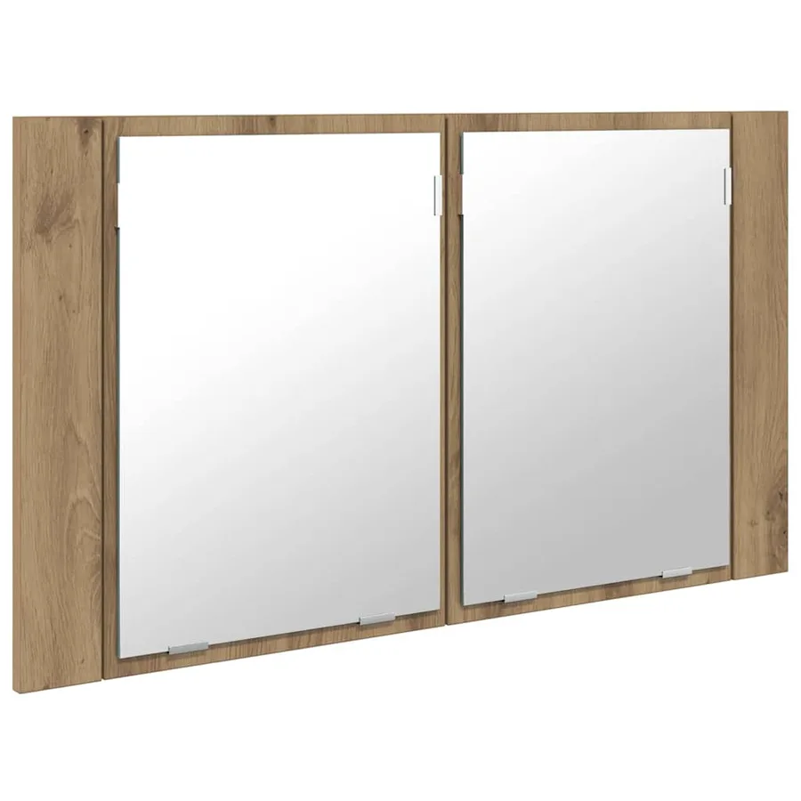 Armoire Miroir de Salle de Bain Chêne artisanal 80 x 12 x 45 cm - 6