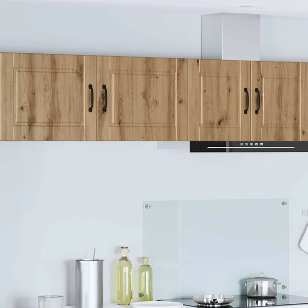 Meuble mural PORTO 2 pcs Chêne artisanal Bois d'ingénierie