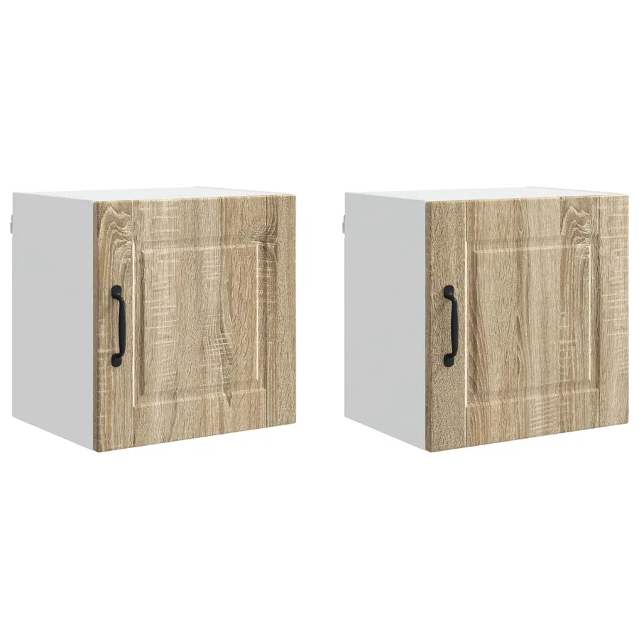Meuble mural PORTO 2 pcs Chêne Sonoma 40 x 31 x 40 cm - 2