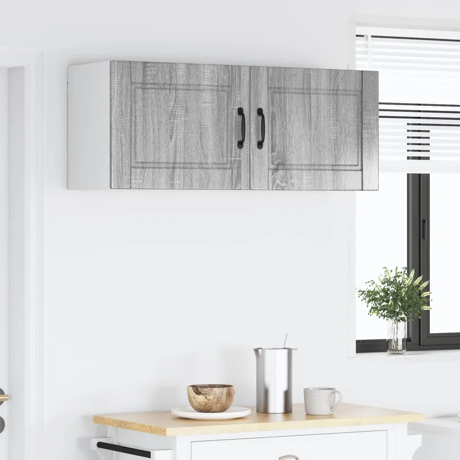 Meuble mural PORTO 2 pcs Gris Sonoma 50 x 31 x 40 cm - 4