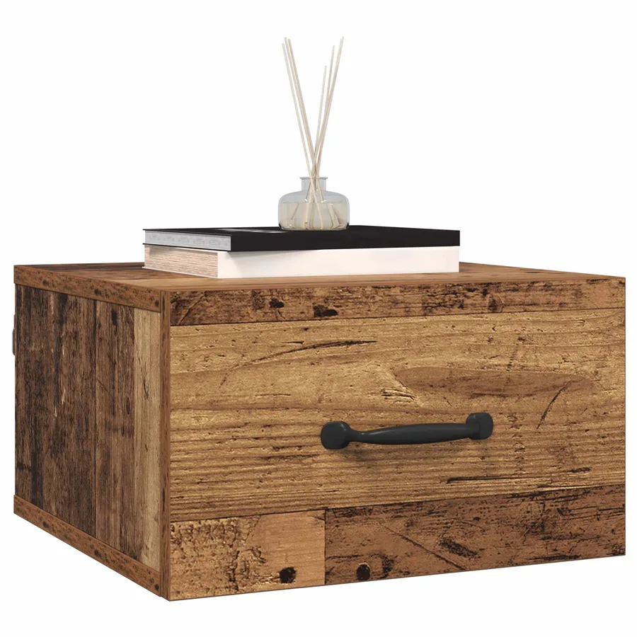 Cabinet de chevet Bois Ancien 35 x 35 x 20 cm Bois d'ingénierie - 3