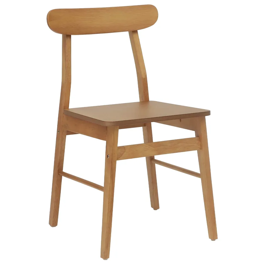 Chaise de salle à manger 2 pcs Naturel 43 x 44,5 x 77 cm - 4