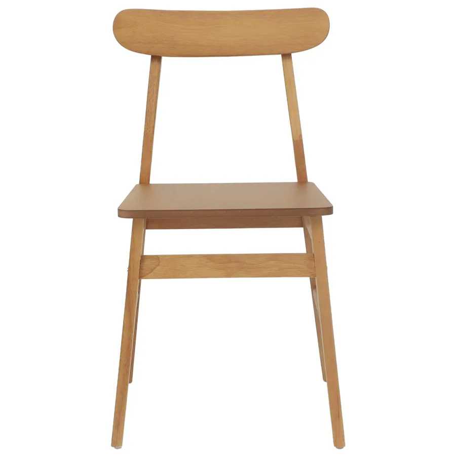 Chaise de salle à manger 2 pcs Naturel 43 x 44,5 x 77 cm - 5