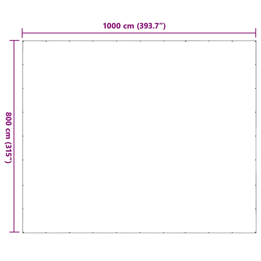 Couverture pour plantes Transparent 8 x 10 m PE - 8