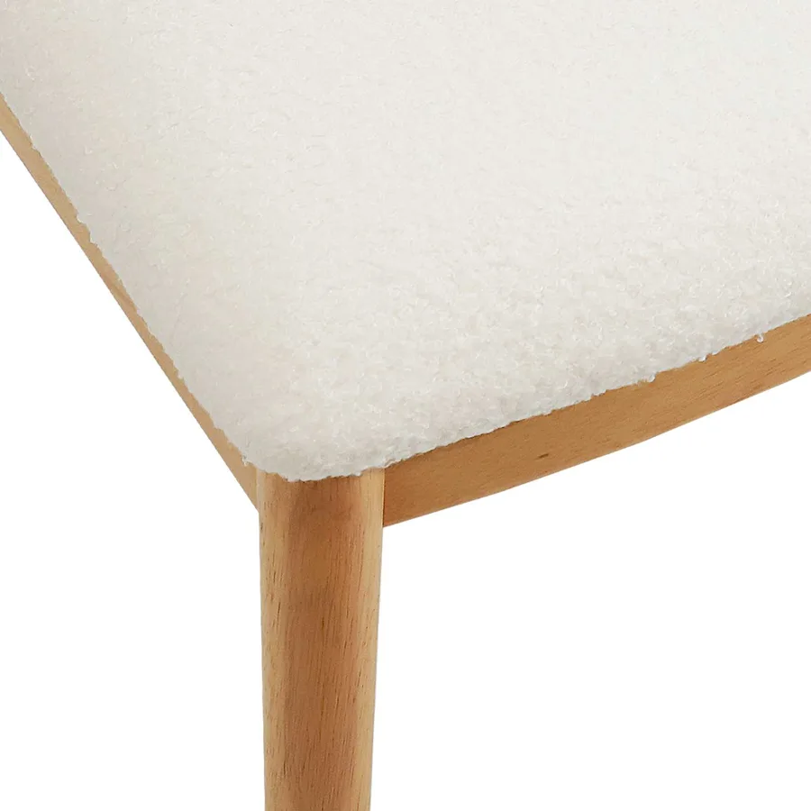 Chaise de salle à manger 2 pcs Naturel et clair - 9