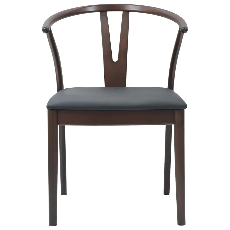 Chaise de salle à manger 2 pcs Marron clair et noir - 5