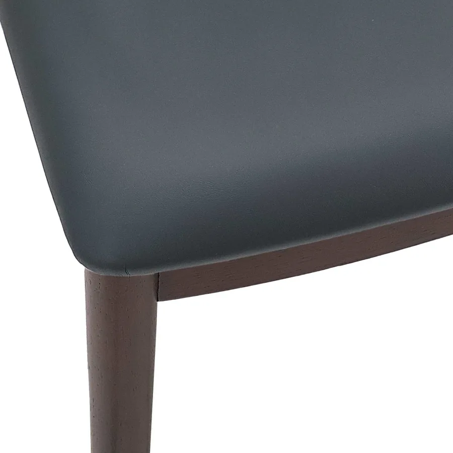 Chaise de salle à manger 2 pcs Marron clair et noir - 9