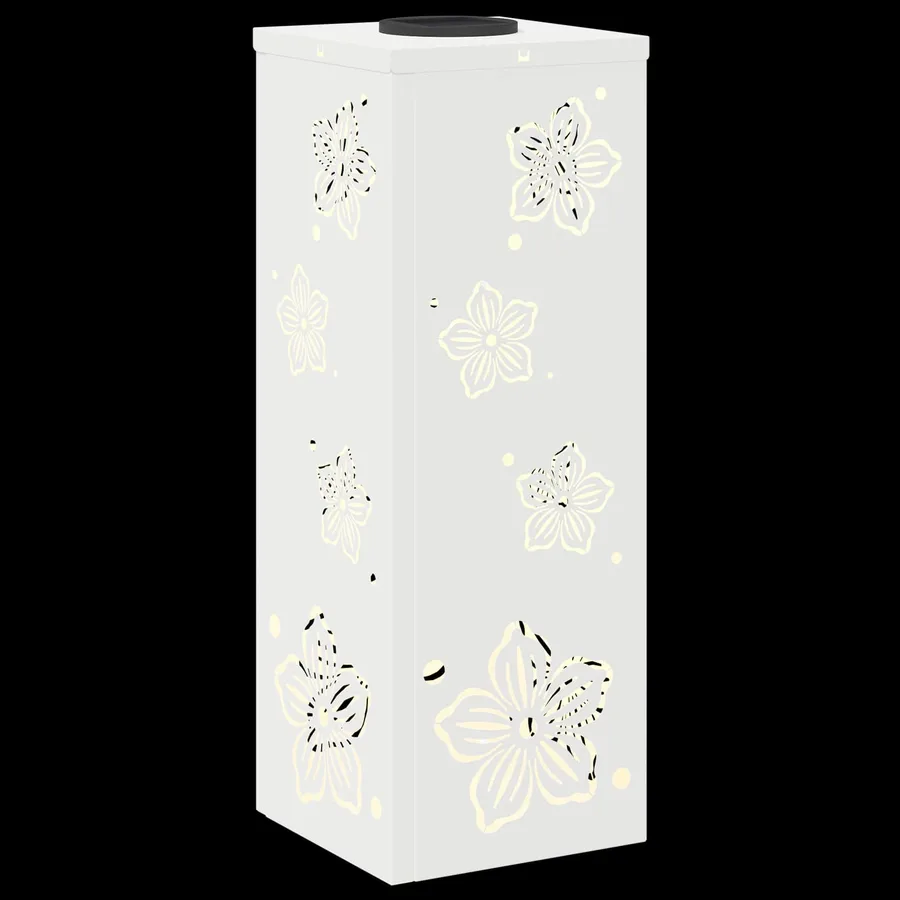 Lumière de chemin LED solaire 2 pcs Blanc chaud 18 x 18 x 50 cm - 12