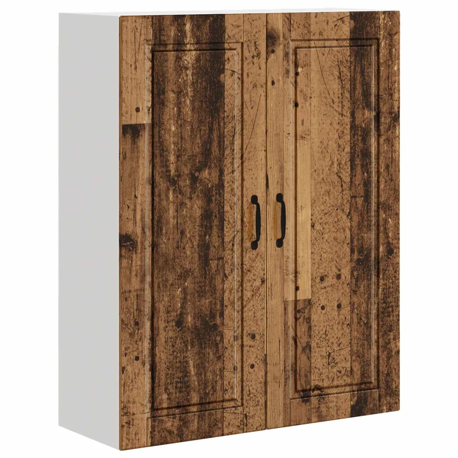 Meuble mural PORTO Bois ancien 80 x 31 x 100 cm - 2
