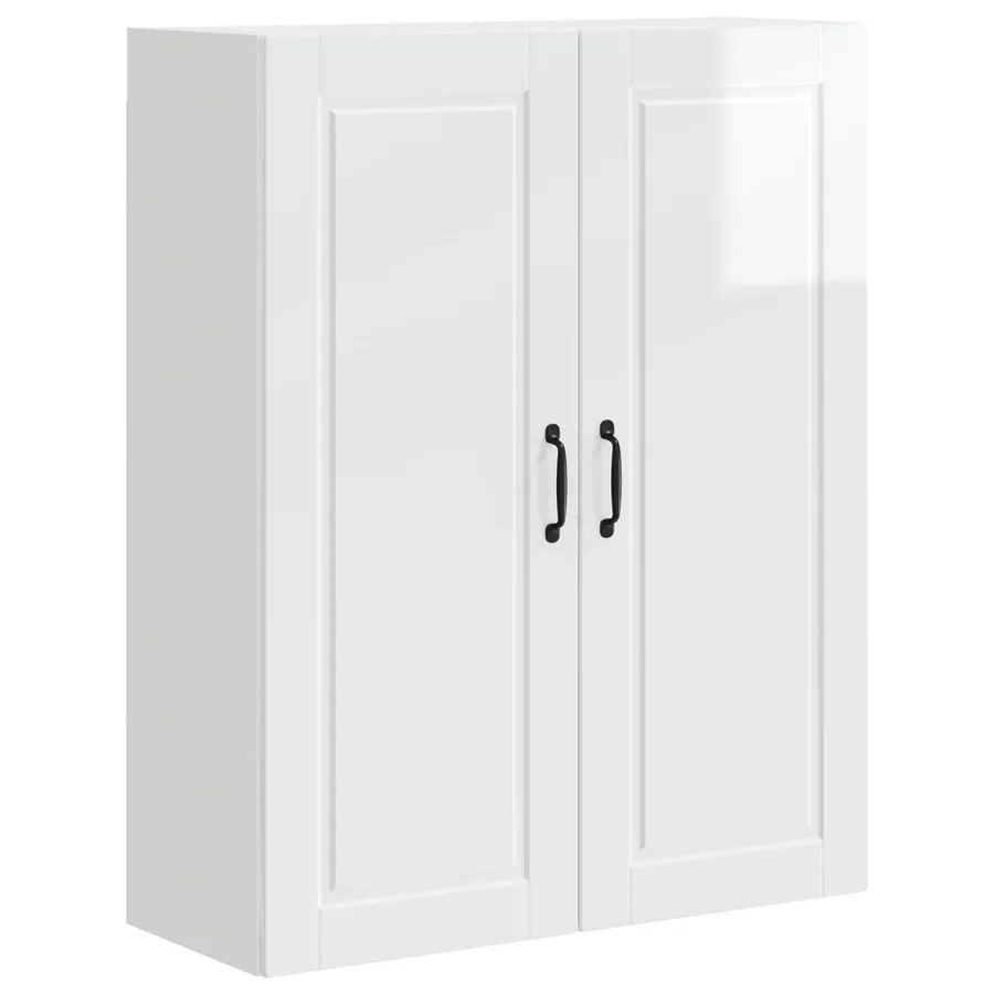 Meuble mural PORTO Blanc brillant 80 x 31 x 100 cm - 2