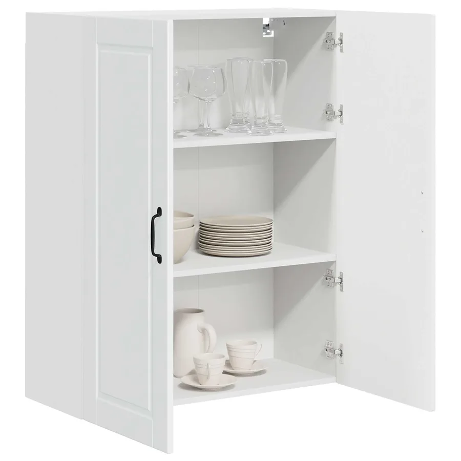 Meuble mural PORTO Blanc brillant 80 x 31 x 100 cm - 3