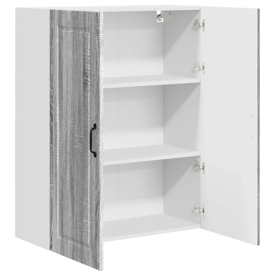 Meuble mural PORTO Gris Sonoma 80 x 31 x 100 cm - 5