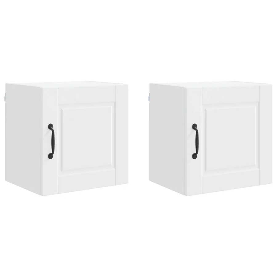 Meuble mural PORTO 2 pcs Blanc 40 x 31 x 40 cm - 2