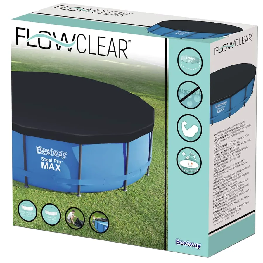 Bestway Couverture de piscine Flowclear 457 cm - 8